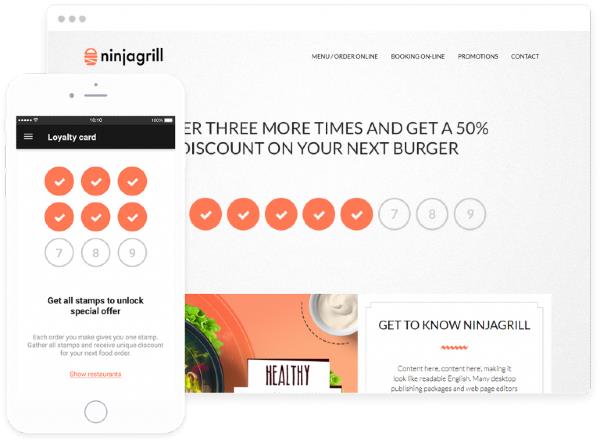 Restaurant Digital and Physical Stamps