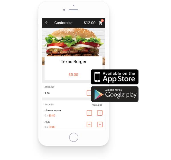 Android and iOS Mobile Food Ordering Apps