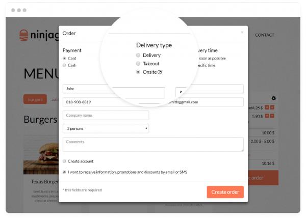 Table Reservation Booking Pre Ordering Option