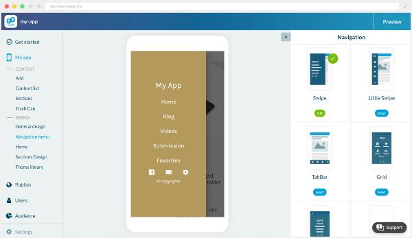Restaurant App Builder Content Management System