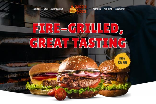 Hamburger Restaurant Websites