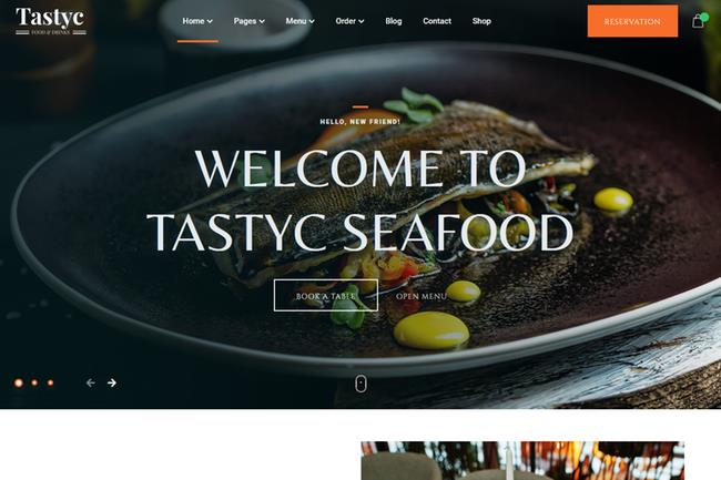 Seafood Restaurant Websites