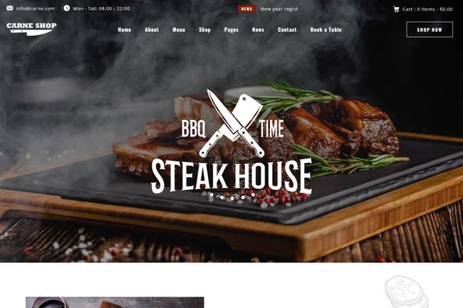Steakhouse Restaurant Websites